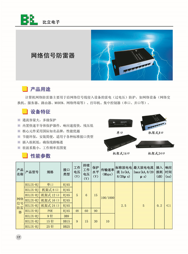 網絡信號防雷器